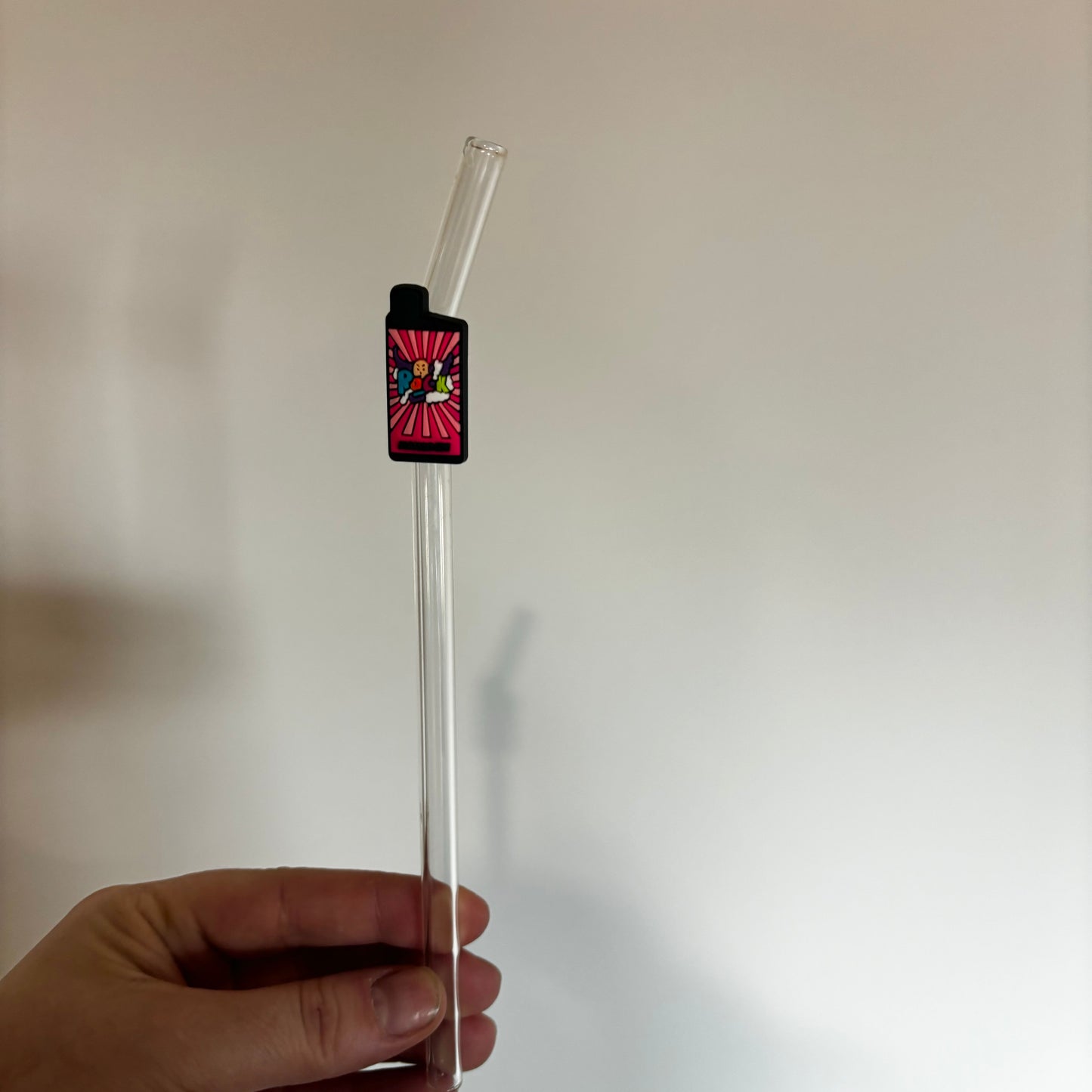 Pink Vape Straw Charm