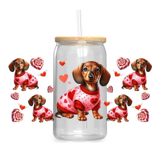 Dachshund Love UV DTF WRAP