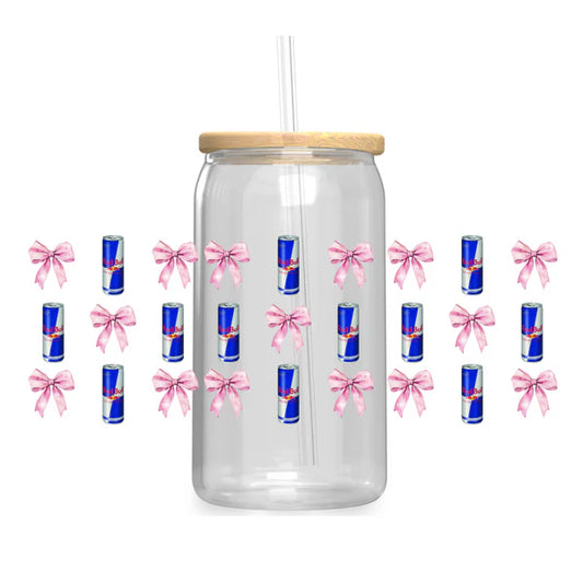 Red Bull & Bows Tumbler