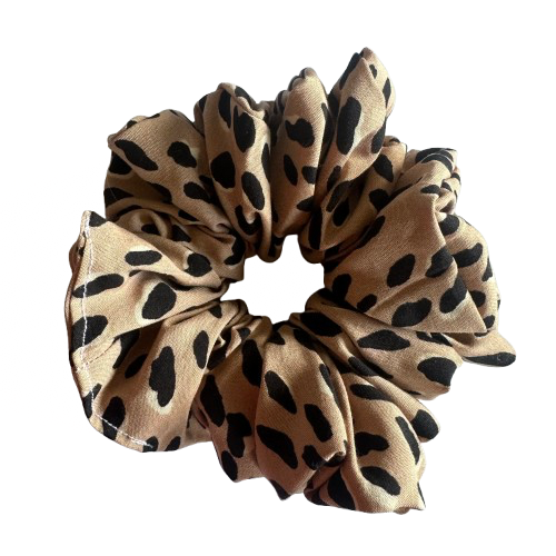 Leopard large scrunchie