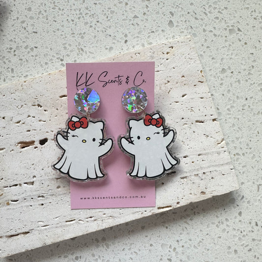 Hello Kitty Ghost Dangles