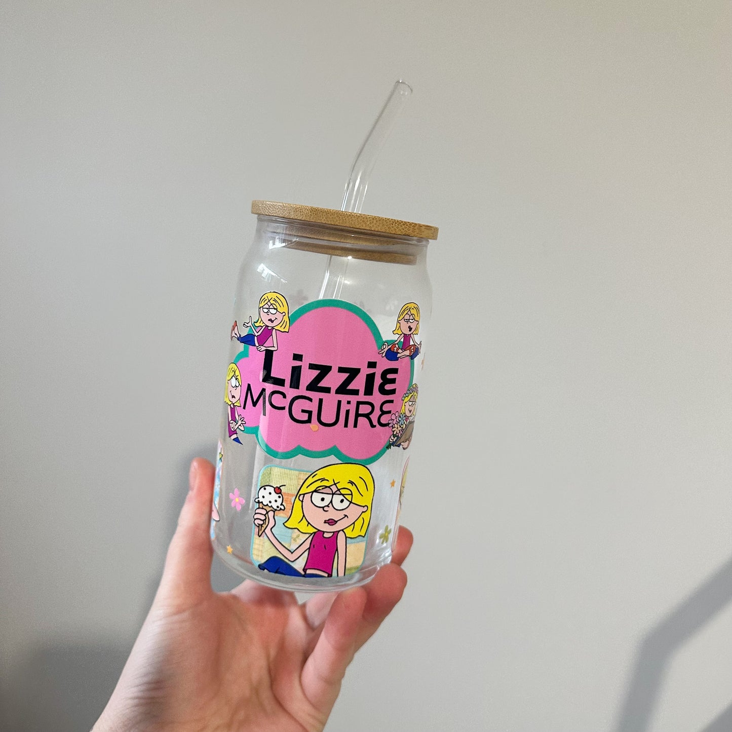 Lizzie Iced Coffee Glass