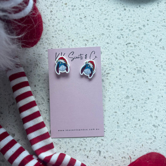 Christmas Eeyore Studs