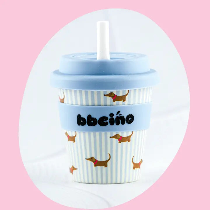 Blue Sausage Dog Baby Chino Cup