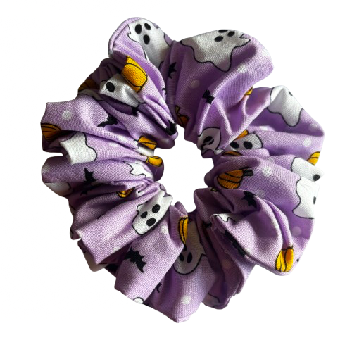 Purple Ghosts Scrunchie