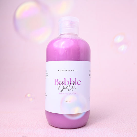 grape bubble bath