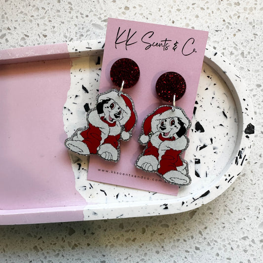 Christmas Dalmatian Dangles