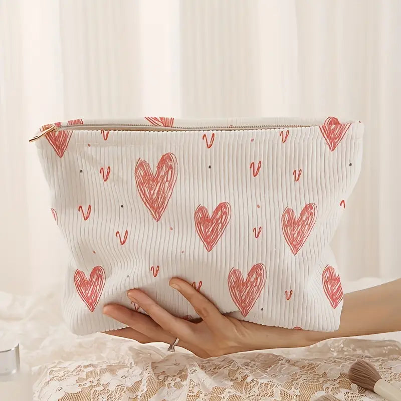 Hearts Makeup Bag