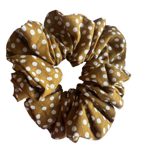 Bronze Spots Scrunchie