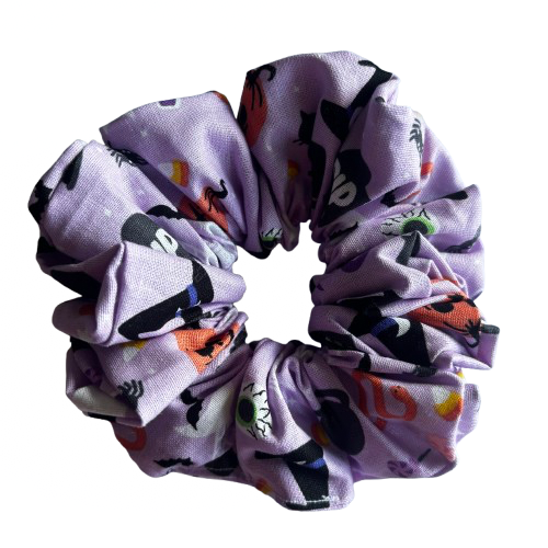 Purple Halloween Scrunchie