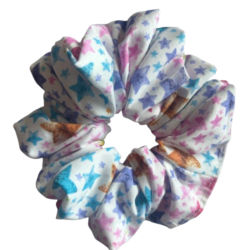 Rainbow Stars Scrunchie