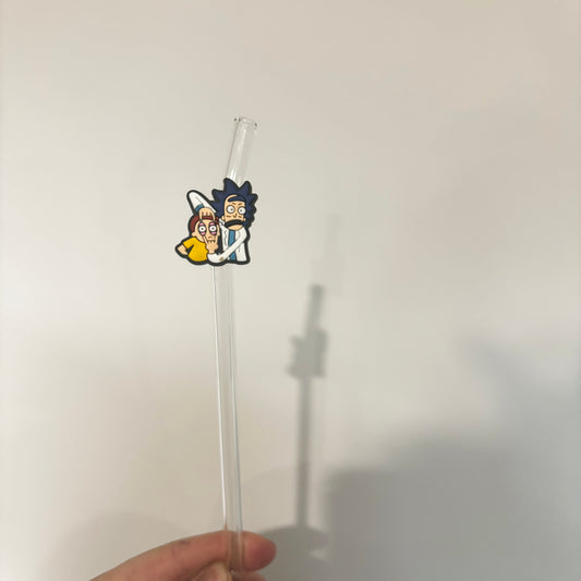 Rick And Morty Straw Charm