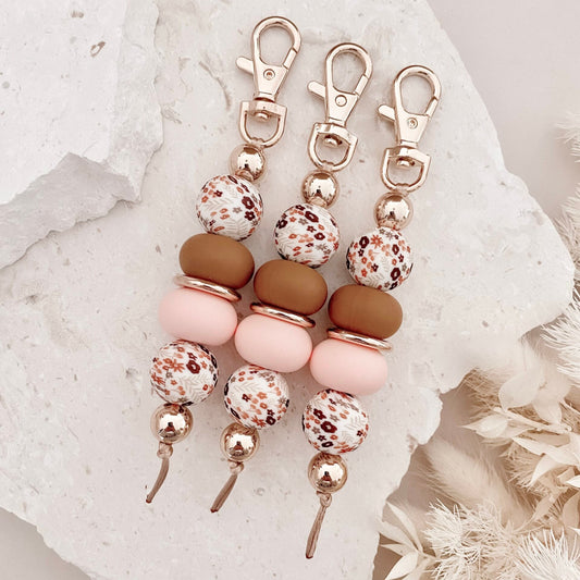 Boho Floral Keychain