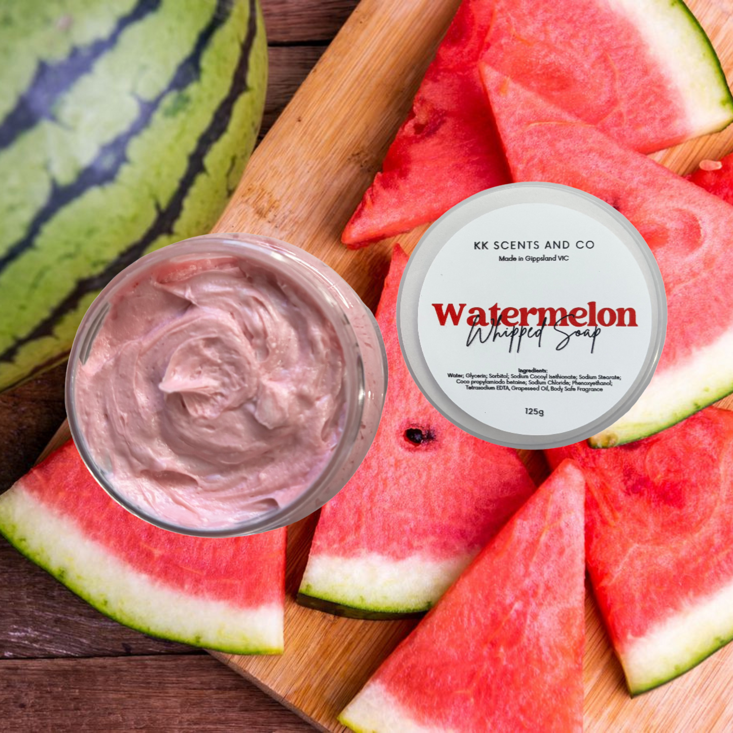 Watermelon Foaming Whipped Body Soap