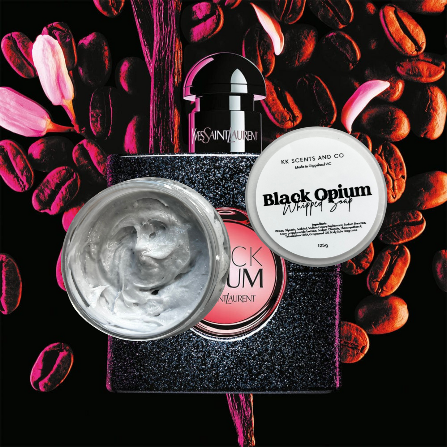 Black Opium Whipped Soap