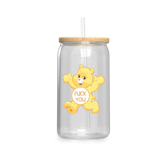 Yellow Care Bears UV DTF Decal