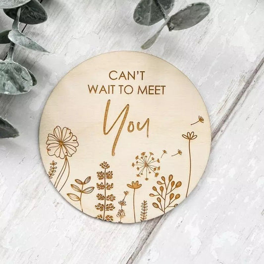 Can’t Wait To Meet You Plaque - KK Scents & Co.