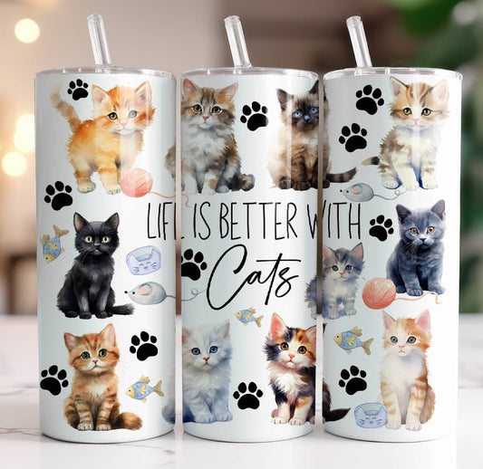 Cats 20oz Tumbler - KK Scents & Co.