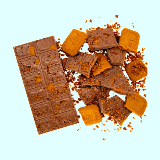 Biscoff Caramel Crunch Milk Chocolate Block