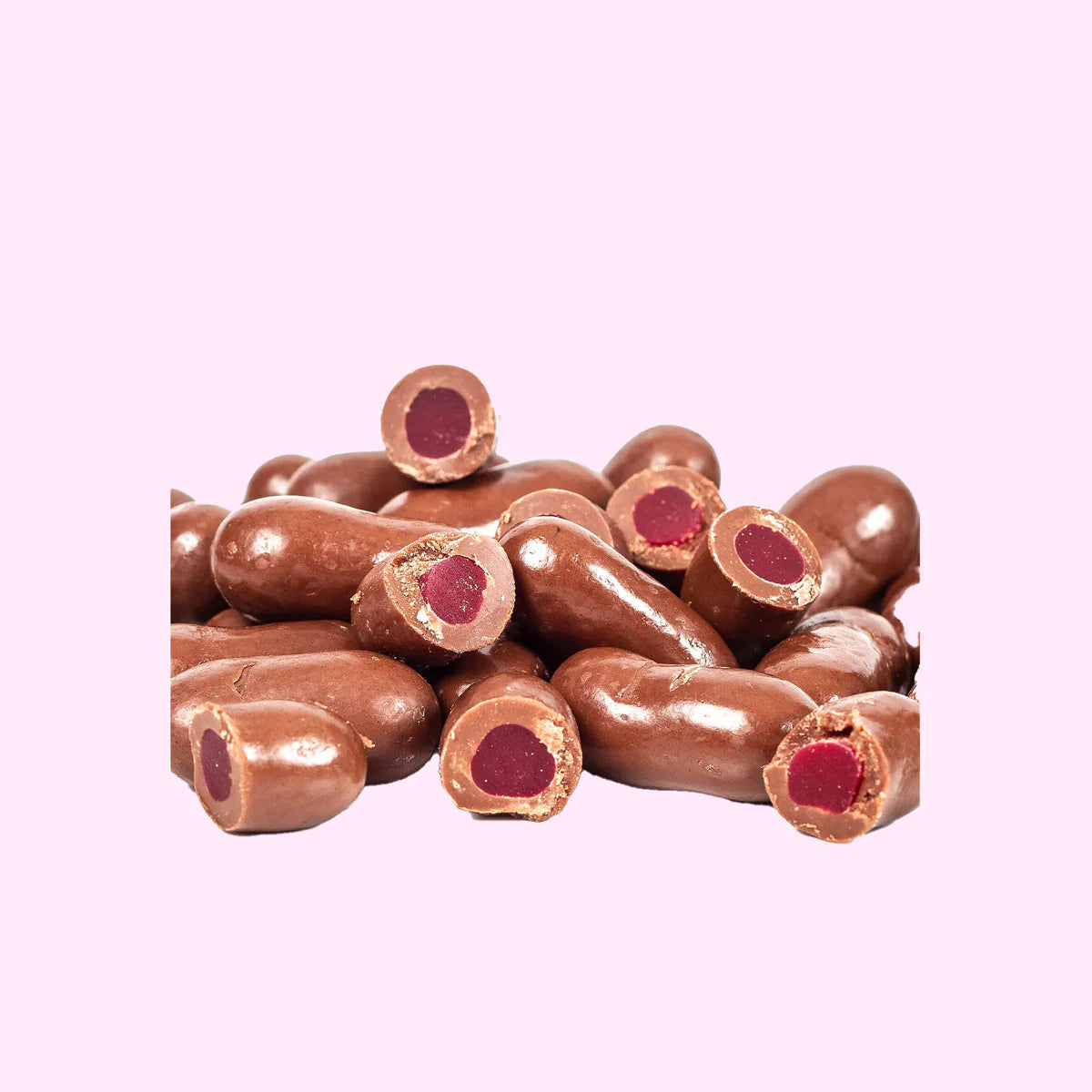 Milk Chocolate Raspberry Bullets